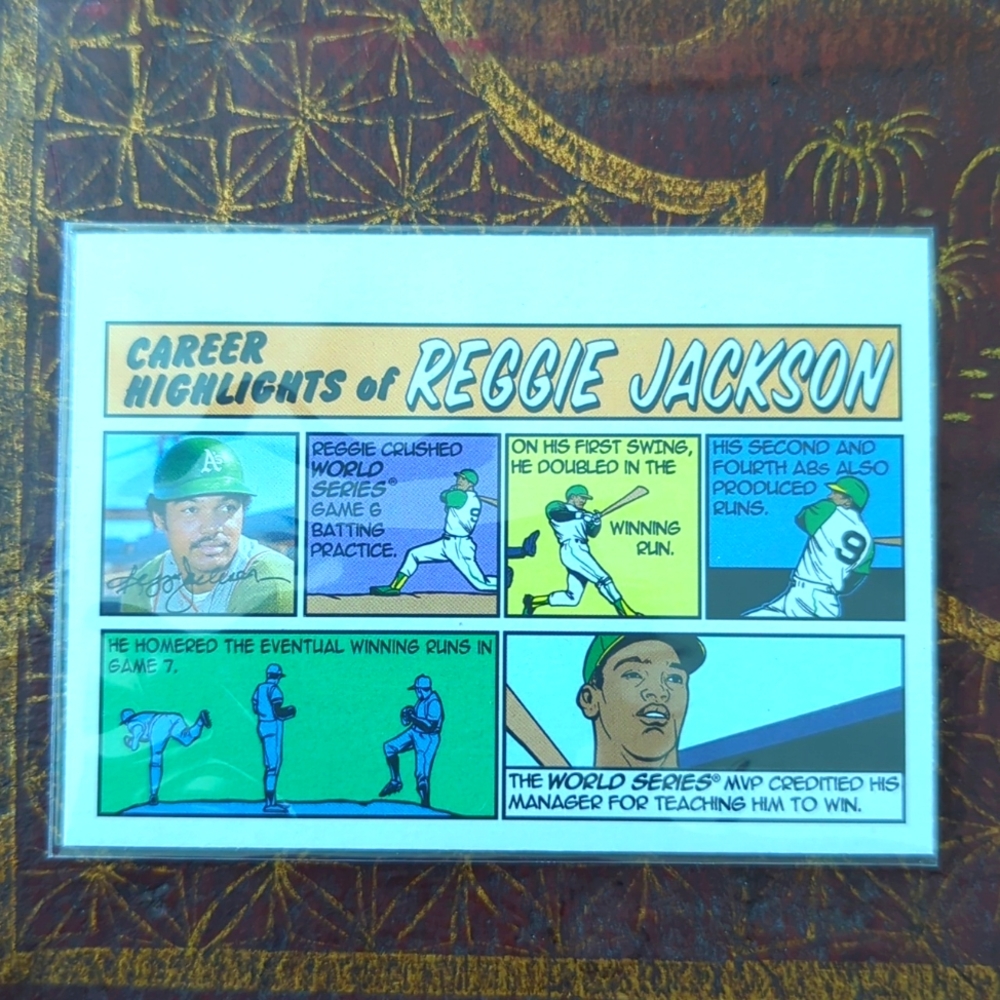 Reggie Jackson 2022 Topps Heritage ‘73 Comic Card SP Oakland Athletics #73TC-9